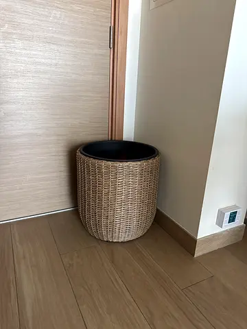Round Woven Rattan Planter/Storage Basket — Large Size