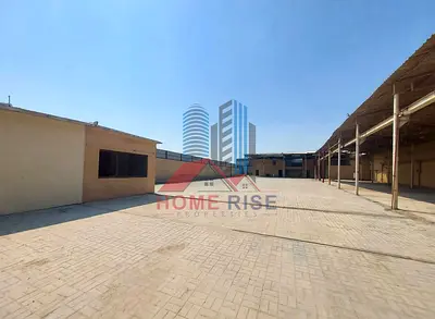 Spacious 20,000 Sq. Ft. Industrial Yard with Labour Accommodation for Rent in Sharjah Industrial Area 6