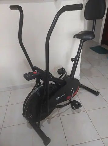 PowerMax Fitness Air Bike with Back Support & warranty