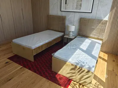 Brand New Wood Valvet Fabric Single Bed Available