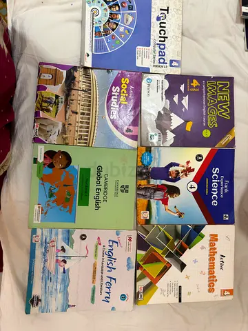 Set of 8 Grade 4 School Textbooks - English, Maths, Science, Social Studies
