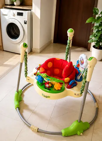 Mimelon Baby Jumperoo/Baby Jumper & bouncer with Music forest friendToys and 360 Seat,Good Condition