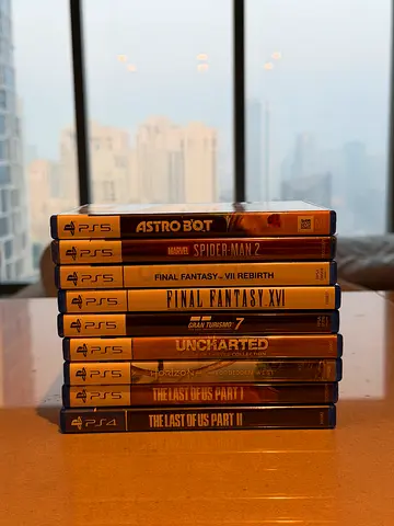 Collection of PlayStation 5 and PlayStation 4 Games