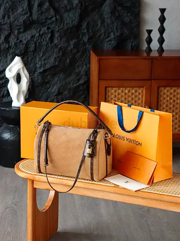Louis Vuitton Express Monogrammed Suede Bowler Bag