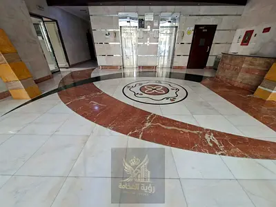 For rent in Al Butina Sharjah one bedroom and living room second tenant central AC central gas AED 28000 yearly payment in 4 or 6 installments deposit