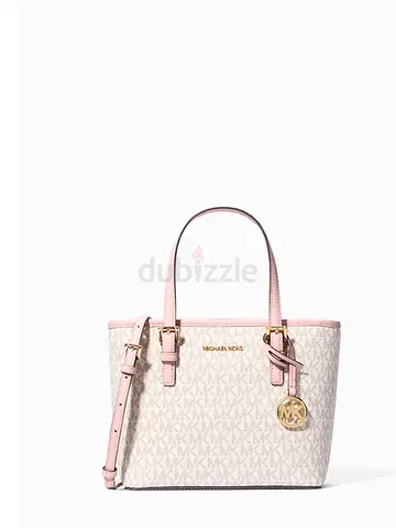 Michael Kors Signature Small Tote Bag - Pink & Ivory