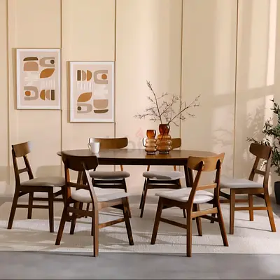 Dining table with 6 chairs for sale