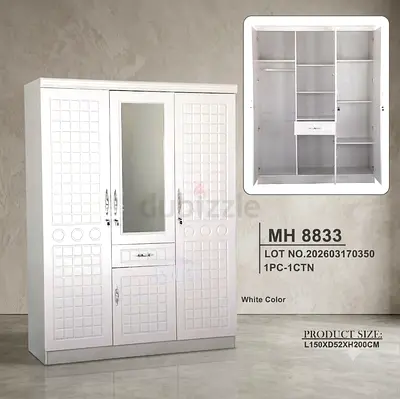 3 Door Wardrobe New For Sale