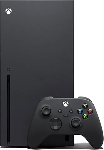 Xbox Series X console with 2 controller - Black (Like new) and battery packs 4x