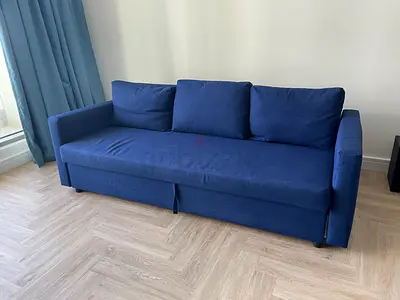 Blue 3-seater Sofa Bed in Good Condition