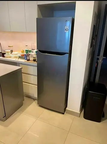 LG Silver Top Freezer Refrigerator - Good Condition