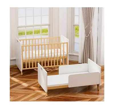 Brand New 3-in-1 Convertible Baby Crib + Mattress