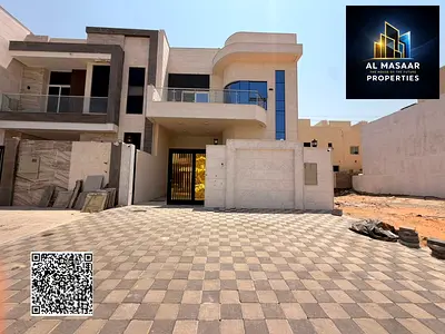 Modern villa in the heart of Al Helio, Ajman, on Al Zubair Street. Ground and first floors, near Al