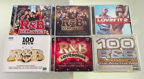 6 R&B Music Compilation CD’s