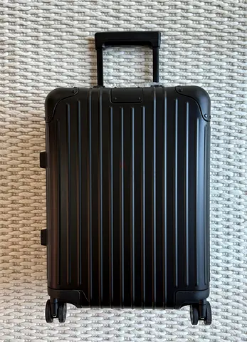 Rimowa black Aluminum luggage