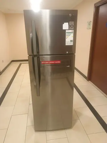LG Stainless Steel Top Freezer Refrigerator - 402L (Good Condition)