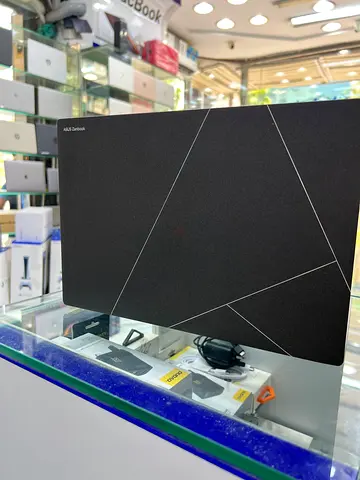 ASUS Zenbook Laptop Black With Geometric Design