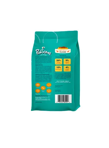 Pawsome Chicken Flavor Cat Food - Sealed Bag (Image of Back)