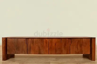 Solid Wood TV Cabinet / Media Console - Bloomr - Rustic Finish