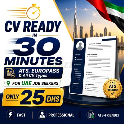 Professional CV Ready Service — ATS-Friendly UAE CV in 30 Minutes