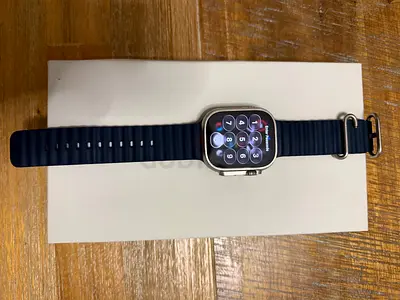 Apple Watch Ultra 2 (Silver Aluminum) with Blue Sport Band - Good Condition