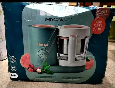 BEABA Babycook NEO Baby Food Maker - Steam Cooker & Blender (Boxed)