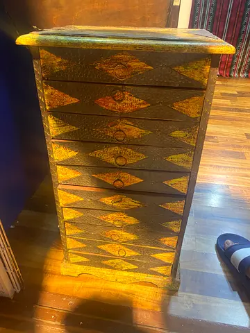 Wooden stand with drawers 56cm height