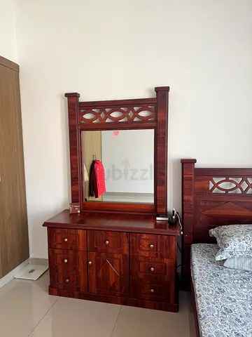 Solid Wood King Bed and Dresser