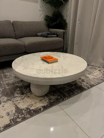 Round Marble Coffee Table - Like New