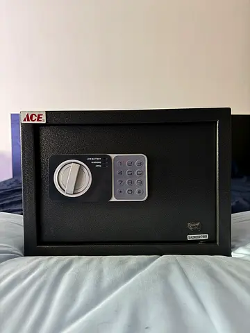 ACE Electronic Digital Safe Box / Locker with Override Keys & Mounting Hardware