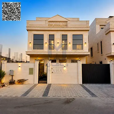Luxury 7-Bedroom Villa for Sale in Al Yasmeen, Ajman | Next to Al Hamidiya Park | Natural Stone Fin