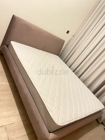 Moving out! Light purple bed, nearly brand‑new, 10‑year warranty