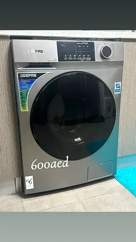 Geepas Front Load Washing Machine - 10kg, Silver (Good Condition)