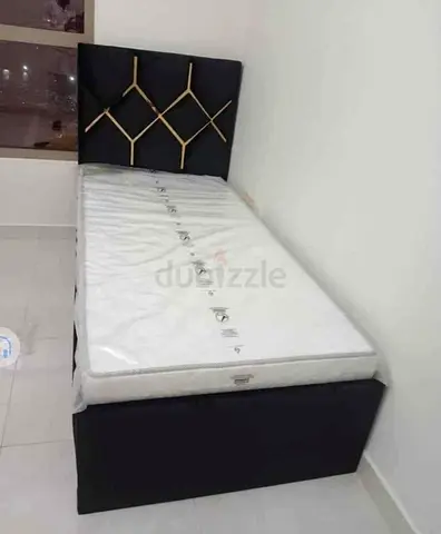 Stylish single bed with mattress brand new
