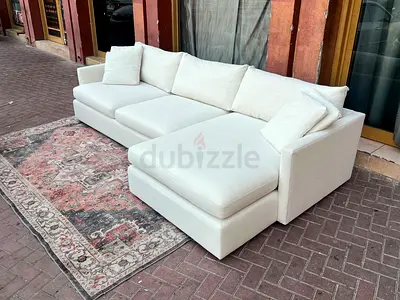 Brand new Condition Crate& barrel Lounge Deep L shape sofa Feather Filled