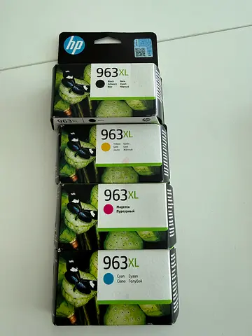 HP 963 XL - 4 pack colors high yield ink cartridges ( original box pack sealed )