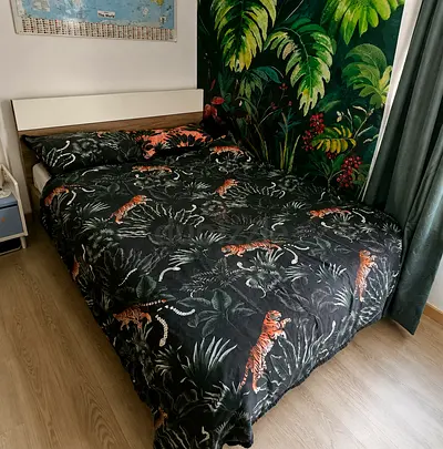 Double Bed Frame and Mattress 120 x 200 cm - Excellent Condition