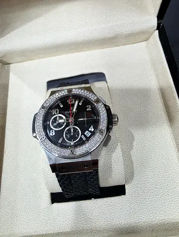 BIG BANG STEEL DIAMONDS 38MM DAIMONDS FACTORY WITH ORIGINAL BOX WITH OUT CARD