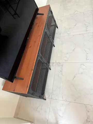 Wood and Metal TV Console / Entertainment Unit - Modern Low Profile