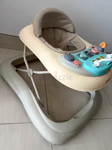 Lightweight baby walker with activity tray - good condition