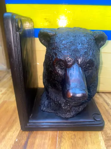 Resin wooden bear design-17cm height