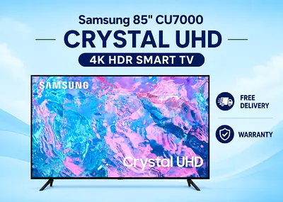Samsung 85" CU7000 Crystal UHD 4K HDR Smart TV