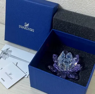 Swarowski Crystal Waterlily Candleholder - Set of 2