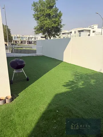 Best deal for 3 bedrooms room with 3 bathrooms, spacious living room ,open kitchen, landscaped garden, end-corner unit, for rent at AED100,000