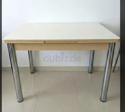 AED 180 - Dining Table with 3 High-Back Chair Set