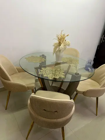 Dining table set with chairs