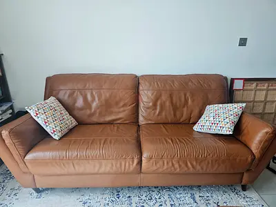 3 seater leather sofa from Sofology UK. In good condition