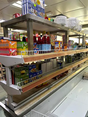 Commercial Island Freezer with Display Shelves / Supermarket Island Fridge