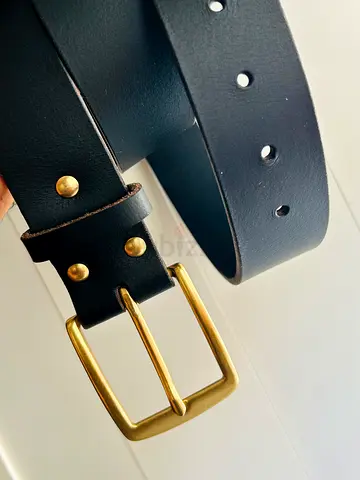 Handmade leather belt