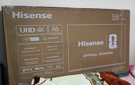 Brand New Hisense 58” UHD 4K Smart TV – Sealed in Original Box